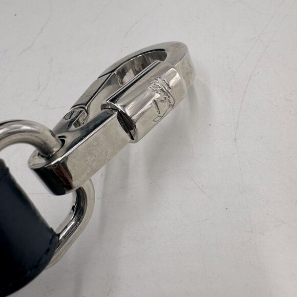 Christian Louboutin Navy Blue Top Handle Spiked 2way Eloise Tote Bag Satchel Sm - Picture 13 of 15